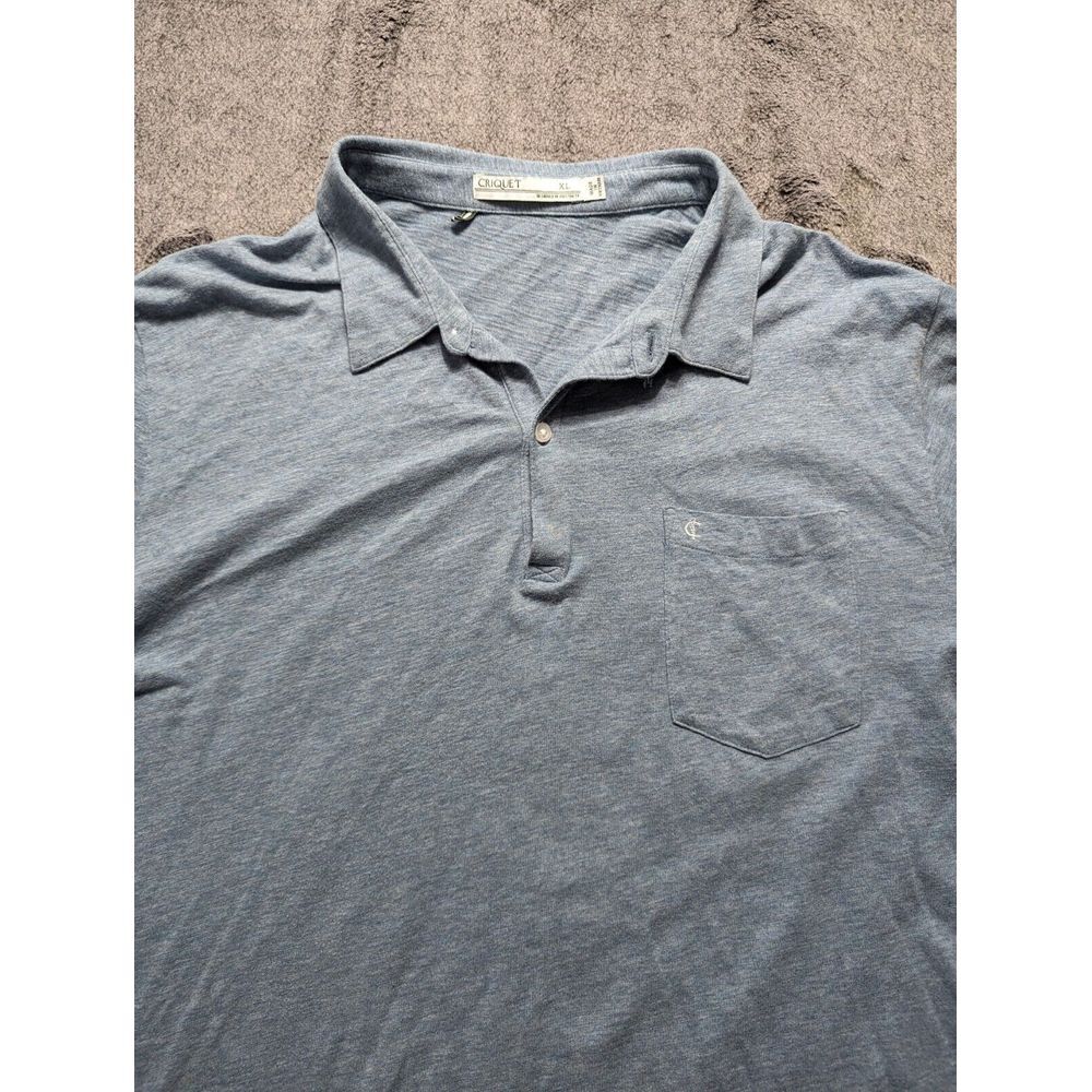 Criquet Short Sleeve Polo Shirt Men's Size XL Green - Picture 2 of 12